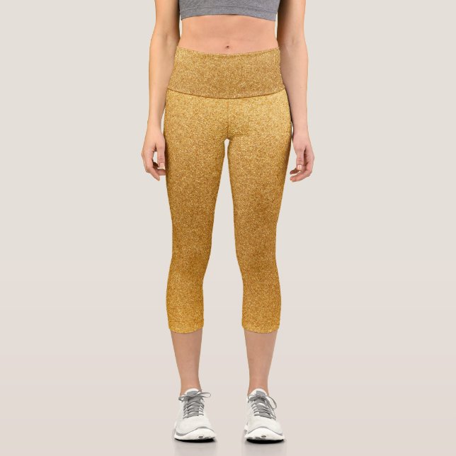 Parties scintillant or Gradient Capri Leggings (Recto)
