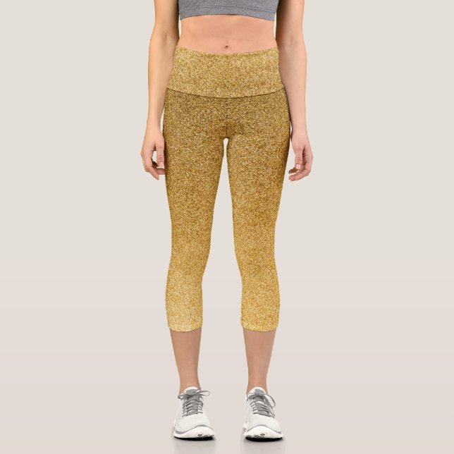 Parties scintillant or Gradient Capri Leggings (Recto)