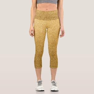 Parties scintillant or Gradient Capri Leggings