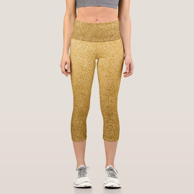 Parties scintillant or Gradient Capri Leggings (Recto)