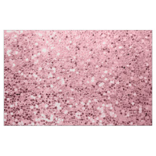 parties scintillant Or Rose en tissu de coton larg