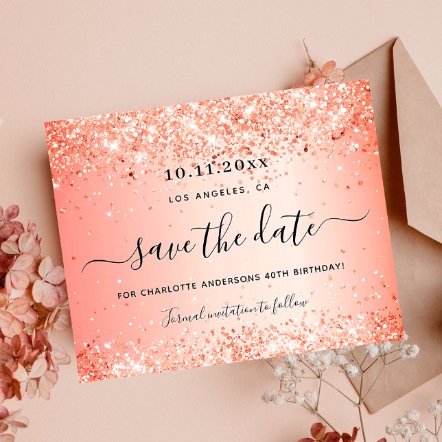 Parties scintillant orange d'anniversaire de budge (Créateur téléchargé)