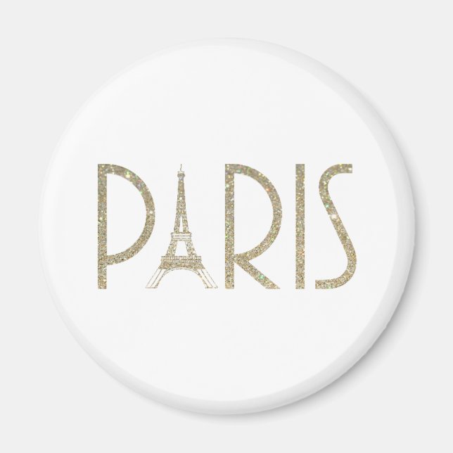 Parties scintillant PARIS Magnet (Devant)