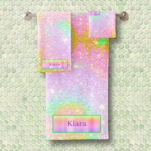 Parties scintillant Rainbow Tie Tee Nom personnali