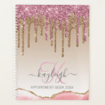 Parties scintillant Rose d'or filles perches Ombre<br><div class="desc">Parties scintillant d'or moderne, rose girly goutte sur sable doré brun blanc sombre spiral arrière - plan 2024 ou n'importe quel carnet de rendez-vous et planificateur d'année. Ce design est composé d'or rose rose et or jaune foncé brillant parties scintillant goutte sur sable doré brun blanc ombre arrière - plan...</div>