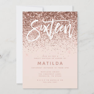 parties scintillant rose en or girly douce moderne
