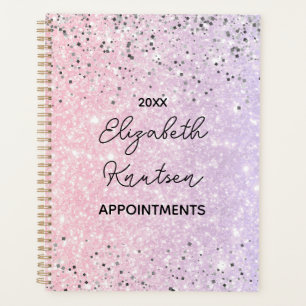 Parties scintillant rose et argent chaud Personnal