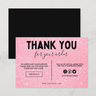 Parties scintillant rose et noir Faux Merci Média