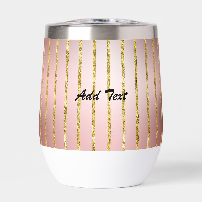 Parties scintillant Rose Gold Ajouter un texte (Avant)