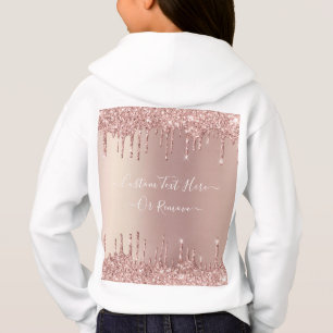 Parties scintillant rose Gold Blush Éclats Texte 