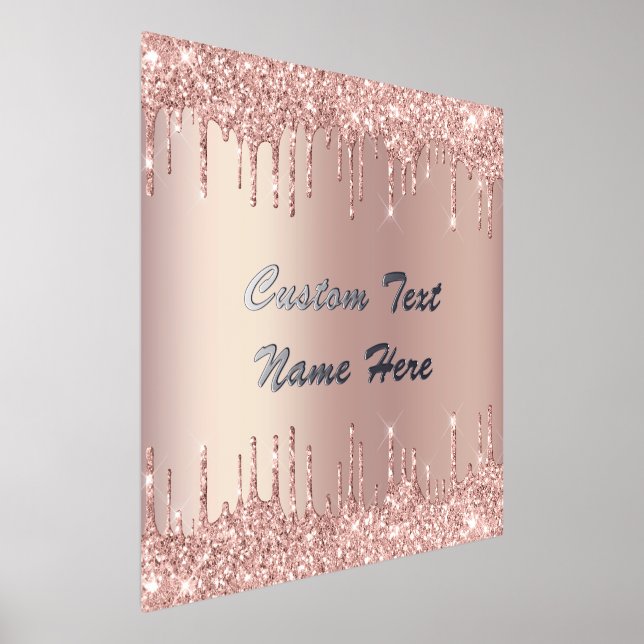 Parties scintillant rose Gold - Impression de text (Poser)
