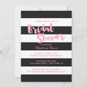 Parties scintillant rose Invitations Fêtes des mar