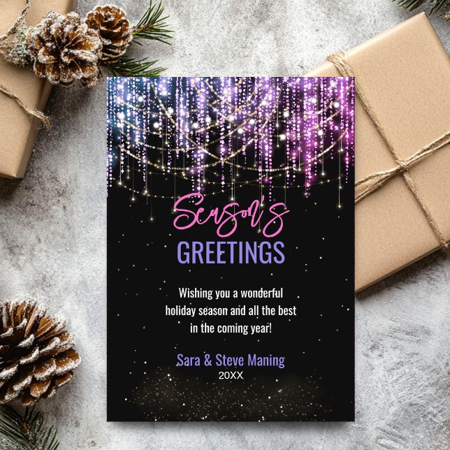 Parties scintillant rose noir chic lumières Noël n (Créateur téléchargé)