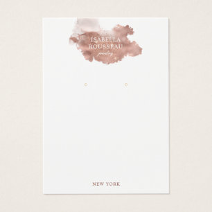 Parties scintillant rose or Bijoux d'oreille Carte