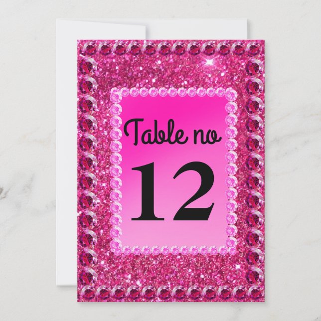 parties scintillant rose or perles chic rose vif T (Devant)