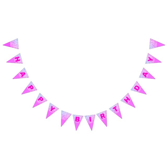 Parties scintillant rose, rose drapeaux d'annivers (Tout)