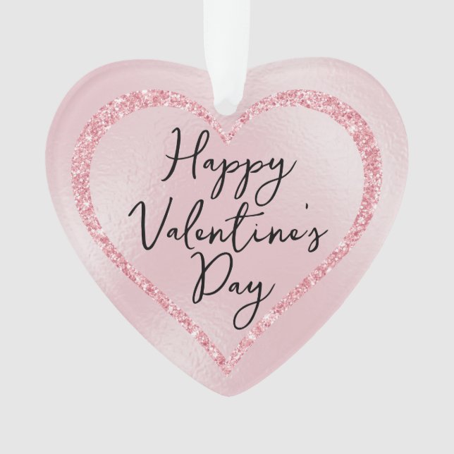 Parties scintillant rose Script romantique Saint V (devant)