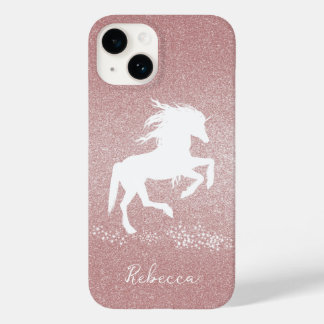 Parties scintillant rose Unicorn Coque-Mate coque