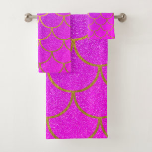Parties scintillant rose violet de sirène or