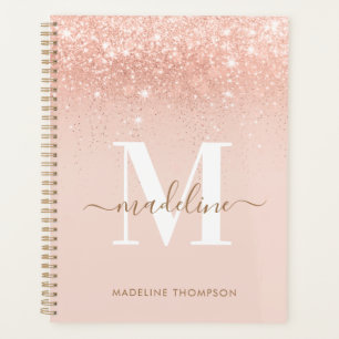 Parties scintillant Rosegold glamour Élégant Monog