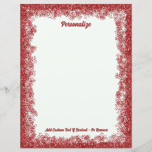 Parties scintillant rouge éclaboussure glam person