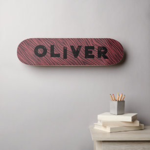 parties scintillant rouge skateboard poster de ani