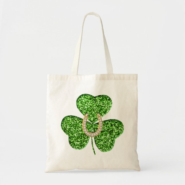 Parties scintillant Shamrock Et Sac fourre-tout Ho (Devant)