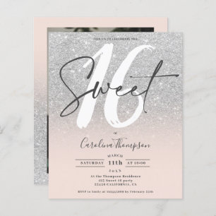 PARTIES SCINTILLANT SIlver ombre budget photo rose