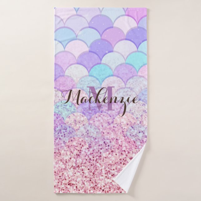 Parties scintillant Sirène (Serviette de bain)
