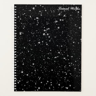 Parties scintillant Stars2 - Noir argenté