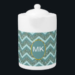 Parties scintillant turquoise<br><div class="desc">Nous célébrons les nouvelles tendances de couleur 2013 dans ce motif de zigzag turquoise amusant avec parties scintillant brillante - Nous avons laissé toutes les images utilisées dans ce design personnalisable - Vous pouvez jouer avec eux à votre contenu de coeur- Cliquez sur le bouton orange 'Personnaliser This' et sélectionnez...</div>