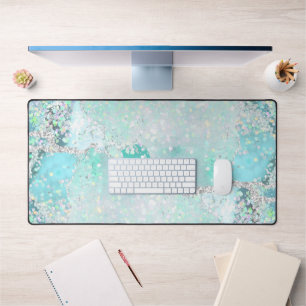 parties scintillant turquoise bleu pastel