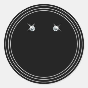 Parties scintillant verte turquoise Logo Étiquette