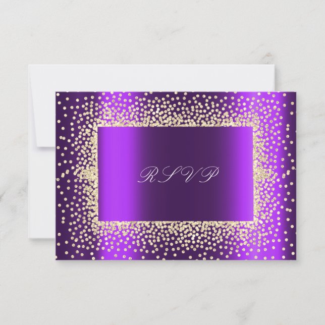Parties scintillant Violet Amethyst Gold RSVP Krys (Devant)