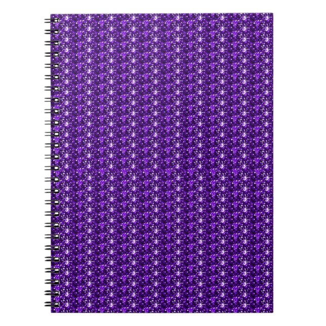 Parties scintillant violet carnet (Devant)