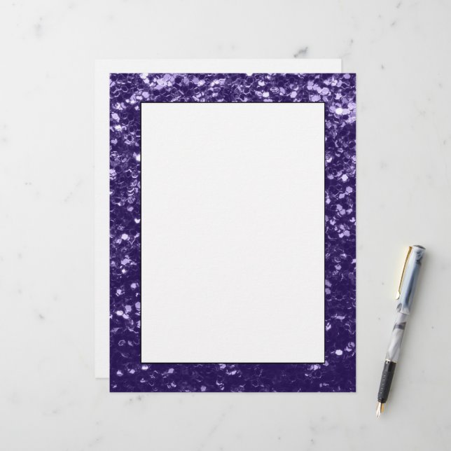 Parties scintillant violet foncé ultra violet scin (Devant/Arrière en situation)