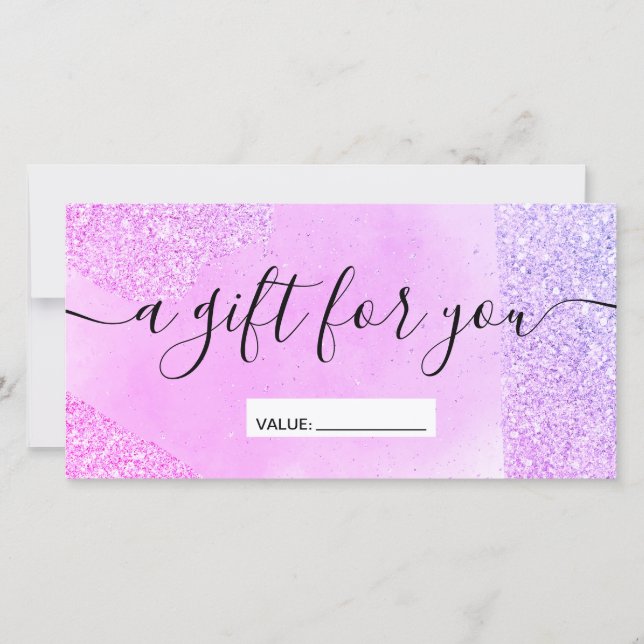 Parties scintillant violet scintille rose chic cer (Devant)