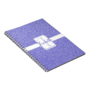 Parties scintillant violette Carnet personnalisé