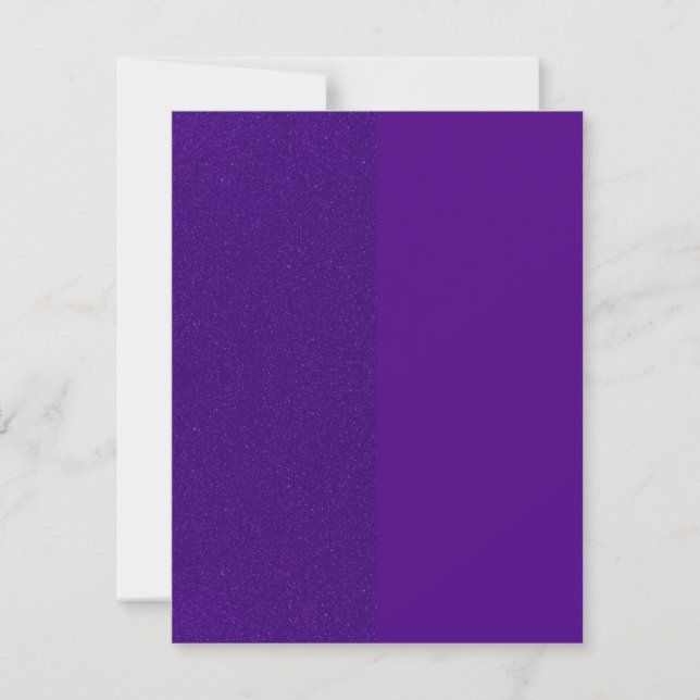 Parties scintillant violette & Cartes de notes pla (Devant)