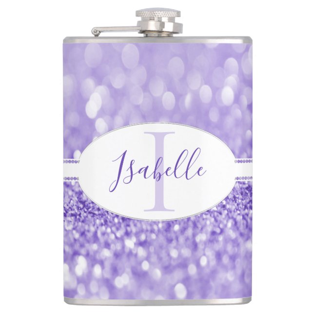 Parties scintillant violette Personnaliser Flacon (Devant)