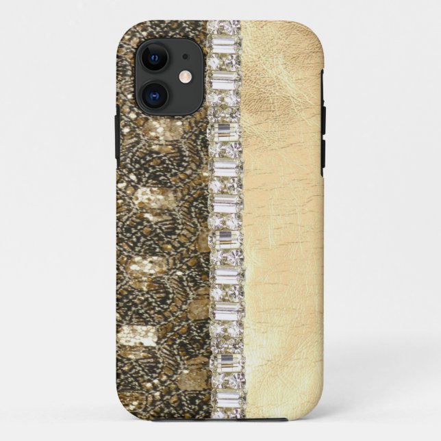 Parties scintillantes de perles et coque iphone (Dos)