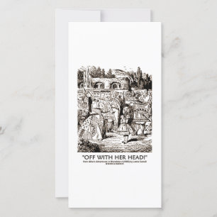 Partir Avec Sa Tête Wonderland Alice Queen Citatio