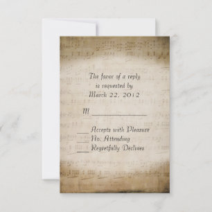 Partition de musique RSVP pour les appels de maria