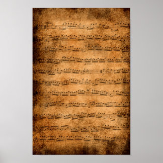 Partition musicale - affiche