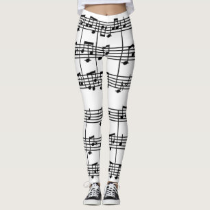 Partition musicale Tout-En-Dessus Imprimer Legging
