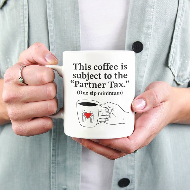 Partner Tax Funny Couples Coffee Mug (Créateur téléchargé)