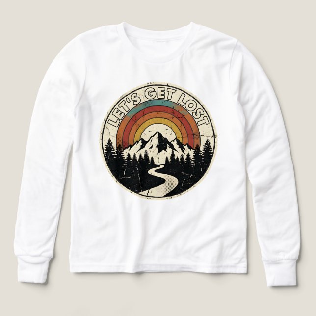 Partons à l'Aventure Rétro Montagne Extérieur (Motif recto)