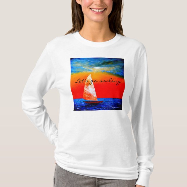 Partons naviguer le T-shirt - marchandises de (Devant)