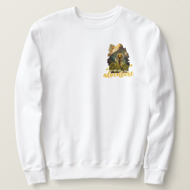 Partons pour une Aventure Sweatshirt pour Hommes | (Design devant)