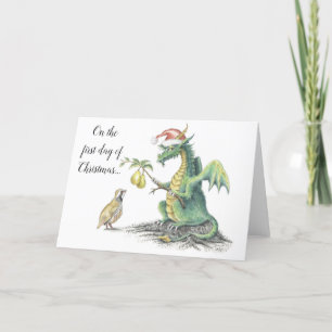 Partridge Dragon - carte de voeux